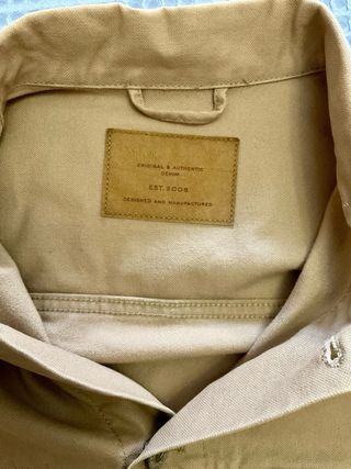 Chaqueta vaquera beige