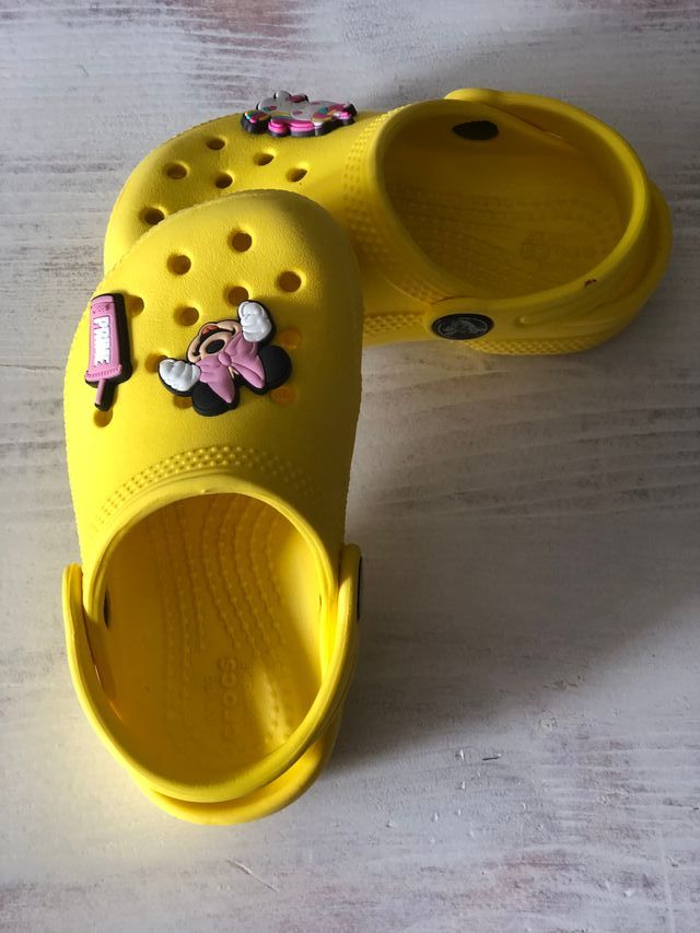 Crocs Infantiles Amarillos Talla 23/24