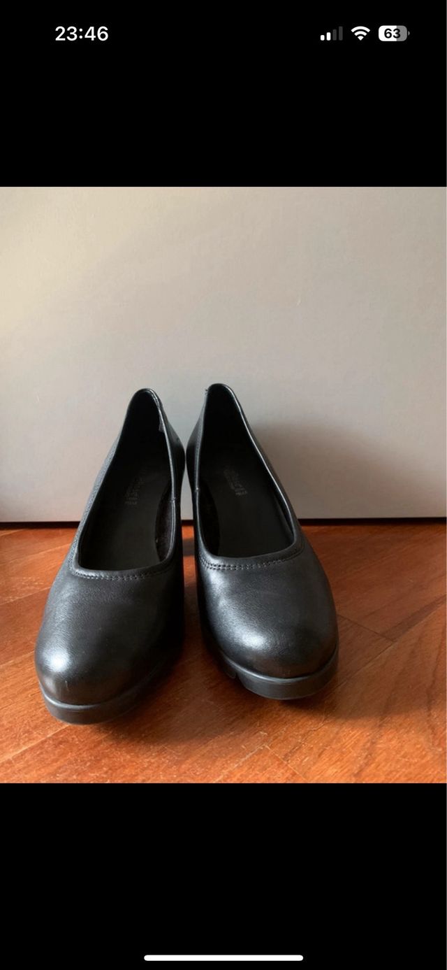 Décolleté vera pelle nere