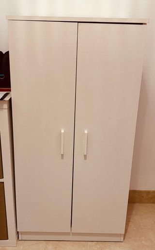Mueble zapatero madera blanco