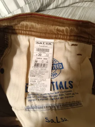 Pantalón vaquero Salsa hombre marrón