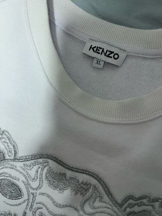 Sudadera Kenzo Tiger XL Blanca