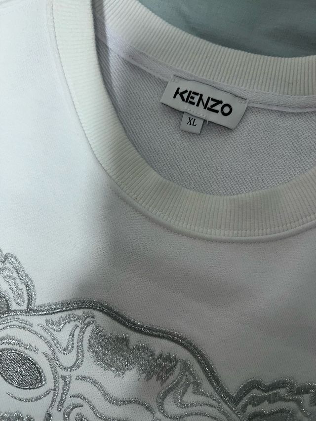 Sudadera Kenzo Tiger XL Blanca