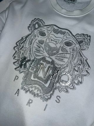 Sudadera Kenzo Tiger XL Blanca