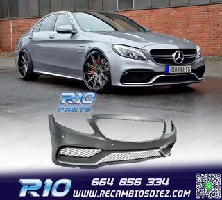 PARAGOLPES DELANTERO MERCEDES C W205 14-18 LOOK AMG C63 PLAT
