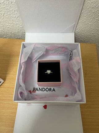 Anillo Pandora Corazón Plata