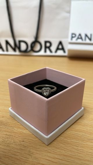 Anillo Pandora Corazón Plata