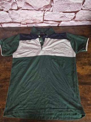 Nueva Camiseta Polo Pagoda Hombre XL Verde Negra