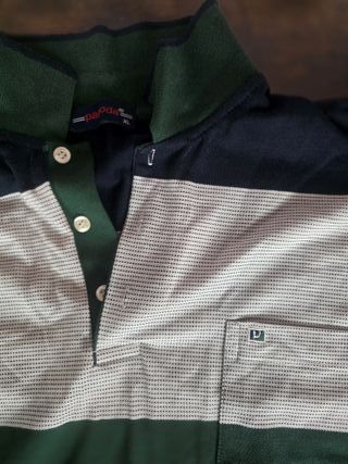 Nueva Camiseta Polo Pagoda Hombre XL Verde Negra