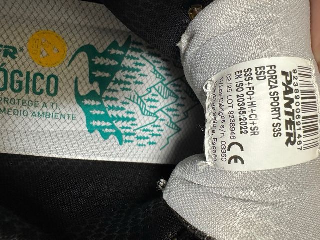 Zapatos seguridad Panter Forza Sporty T46 NUEVOS