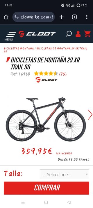 Bicicleta de Montaña Cloot XR Trail 90