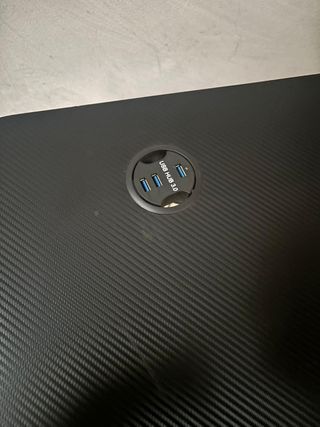 Mesa Gaming Negra con Soporte