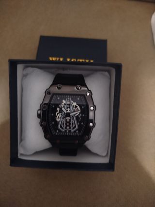 Reloj WIT TOMOS Negro y Plateado