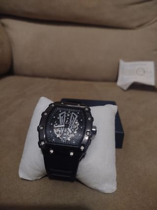 Reloj WIT TOMOS Negro y Plateado