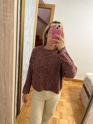 Jersey de punto con cremallera