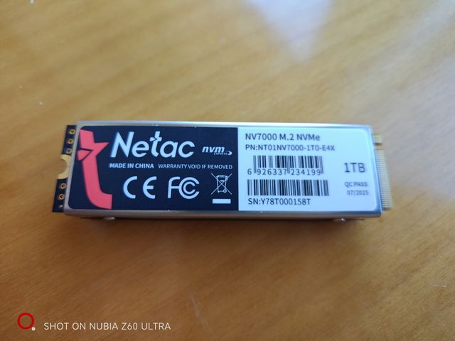 vendo o cambio
Netac NV7000 M.2 NVMe 1TB SSD