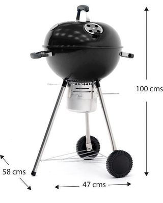 Kekai Barbacoa de Carbón Portátil con Ruedas 