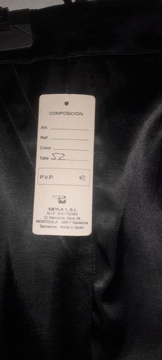 Pantalón mujer TULA negro talla 52
