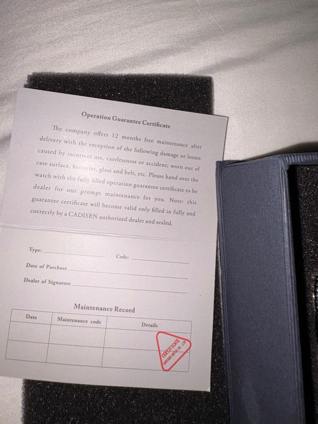 Reloj Cadisen Automático Esfera Verde