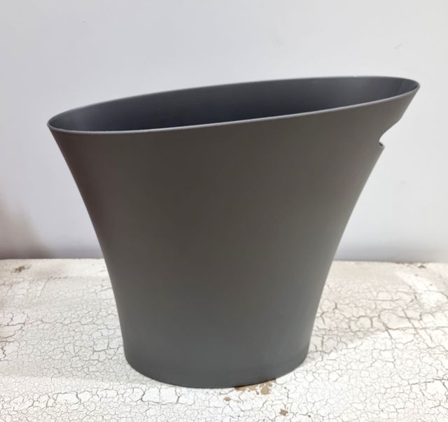 Papelera gris de diseño para escritorio -Umbra