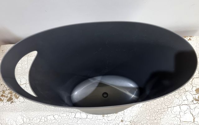 Papelera gris de diseño para escritorio -Umbra