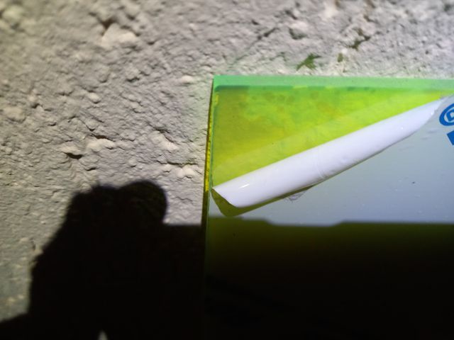 pannelli acrilico fluorescente giallo, Madreperla