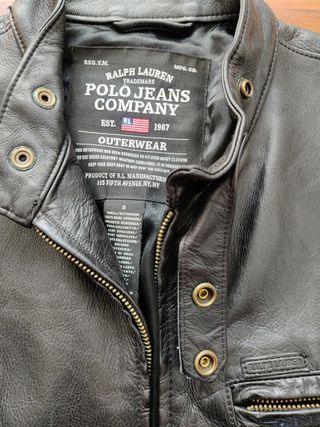 Chaqueta Cuero Moto Ralph Lauren