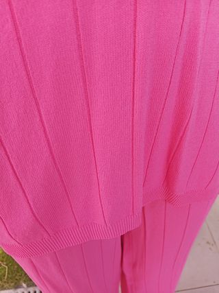 Conjunto rosa jersey y pantalón