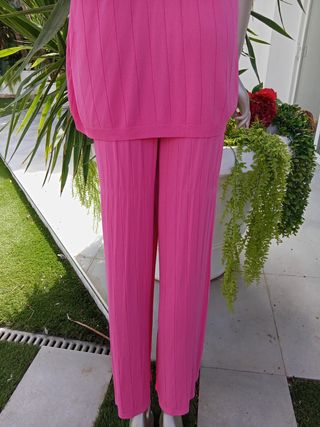 Conjunto rosa jersey y pantalón