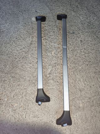 Bacas de coche aluminio universales para raíles