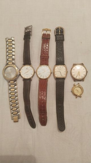 Lote de 6 Relojes: Bulova, Lotus, Movado, Citizen,
