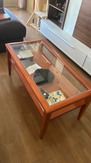 Conjunto mesas salón cerezo