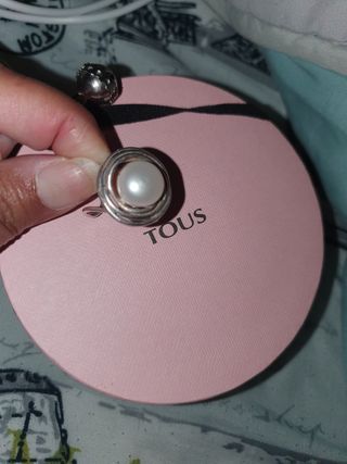 Anillo Tous Perla y Plata