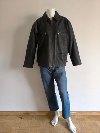 Cazadora cuero vintage 