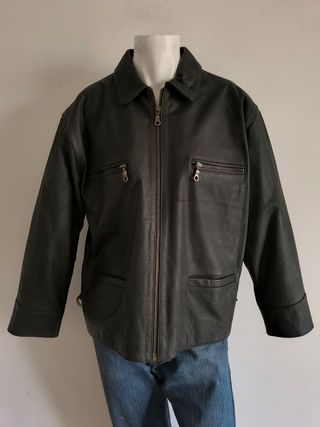 Cazadora cuero vintage 