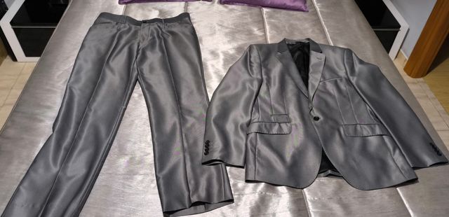 Traje hombre talla 44 gris