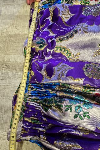 Traje de Fallera Brocado Dorado y Morado