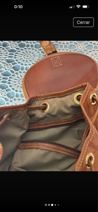 Mochila Lottusse de cuero