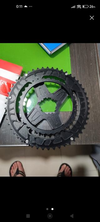 Plato bicicleta carretera race face 50/34