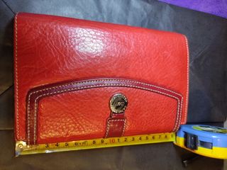 Cartera de piel Daviletto roja