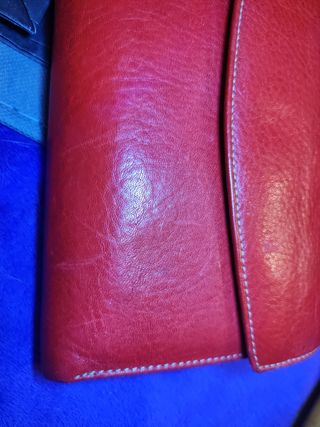 Cartera de piel Daviletto roja
