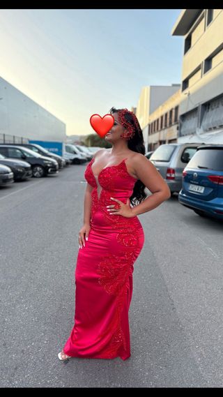Vestido rojo boda gitana