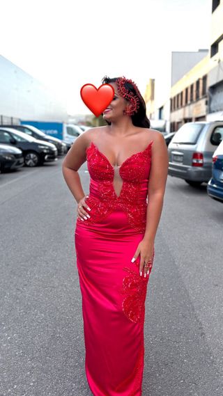 Vestido rojo boda gitana