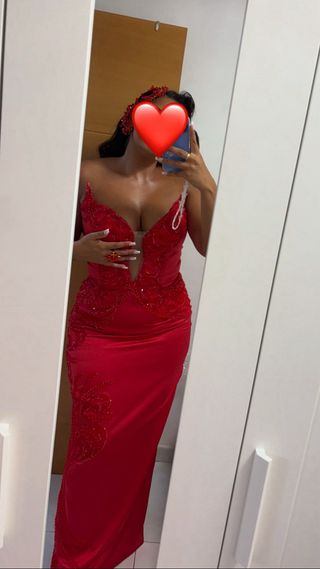 Vestido rojo boda gitana