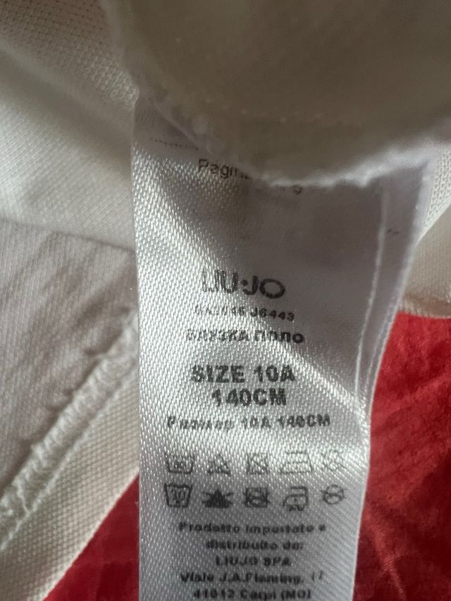 Polo Liu Jo bianco con logo