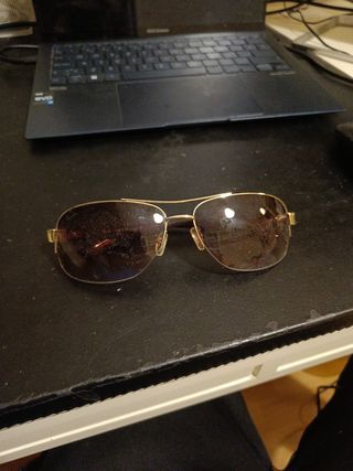 Gafas de sol Ray-Ban aviador doradas