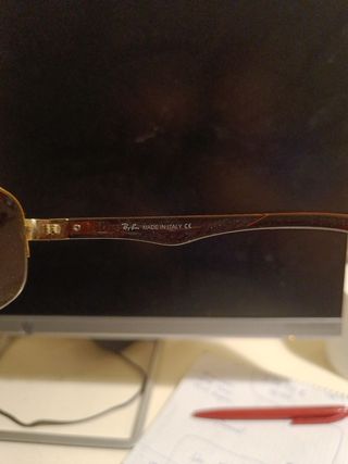 Gafas de sol Ray-Ban aviador doradas