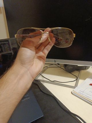 Gafas de sol Ray-Ban aviador doradas