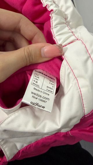 Ropa de nieve niña.