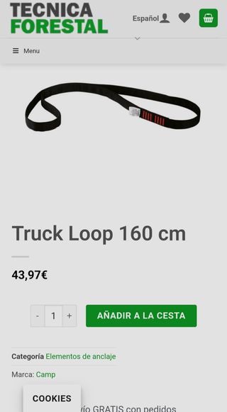 Cinta TRUCK LOOP 160cm 